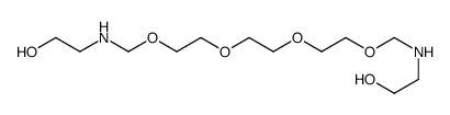 2-[2-[2-[2-[(2-hydroxyethylamino)methoxy]ethoxy]ethoxy]ethoxymethylamino]ethanol结构式