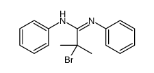 2-bromo-2-methyl-N,N'-diphenylpropanimidamide结构式