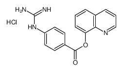 diaminomethylidene-(4-quinolin-8-yloxycarbonylphenyl)azanium,chloride结构式