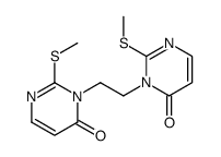 2-methylsulfanyl-3-[2-(2-methylsulfanyl-6-oxopyrimidin-1-yl)ethyl]pyrimidin-4-one Structure