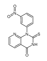 1-(3-Nitro-phenyl)-2-thioxo-2,3-dihydro-1H-pyrido[2,3-d]pyrimidin-4-one Structure