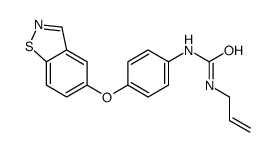 1-[4-(1,2-benzothiazol-5-yloxy)phenyl]-3-prop-2-enylurea Structure