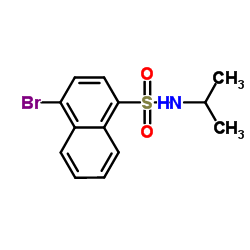 4-Bromo-N-isopropyl-1-naphthalenesulfonamide结构式