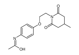N-[4-[2-(4-methyl-2,6-dioxopiperidin-1-yl)ethoxy]phenyl]acetamide结构式
