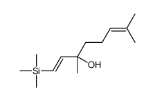3,7-dimethyl-1-trimethylsilylocta-1,6-dien-3-ol结构式