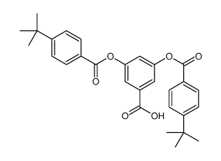 3,5-bis[(4-tert-butylbenzoyl)oxy]benzoic acid结构式