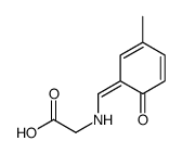 2-[(3-methyl-6-oxocyclohexa-2,4-dien-1-ylidene)methylamino]acetic acid Structure