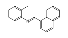 N-(2-methylphenyl)-1-naphthalen-1-ylmethanimine结构式