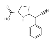 4-Thiazolidinecarboxylicacid, 2-(cyanophenylmethyl)-结构式