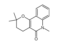 3,4-dihydro-2,2,6-trimethyl-2H,5H-pyrano(3,2-c)quinolin-5-one Structure