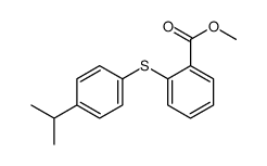 methyl 2-(4-propan-2-ylphenyl)sulfanylbenzoate结构式