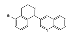 3-(5-bromo-3,4-dihydroisoquinolin-1-yl)quinoline结构式