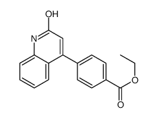 ethyl 4-(2-oxo-1H-quinolin-4-yl)benzoate结构式