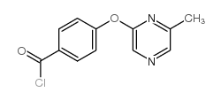 4-(6-methylpyrazin-2-yl)oxybenzoyl chloride Structure