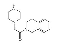 1-(3,4-dihydro-1H-isoquinolin-2-yl)-2-piperazin-1-ylethanone结构式