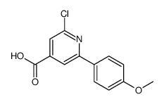 4-Pyridinecarboxylic acid, 2-chloro-6-(4-methoxyphenyl) Structure