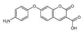 7-(4-aminophenoxy)-2-oxochromene-3-carboxylic acid Structure