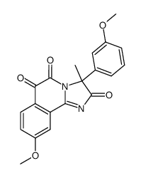 9-methoxy-3-(m-methoxyphenyl)-3-methylimidazo<2,1-a>isoquinoline-2,3,6(3H)-trione Structure