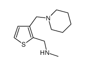 Methyl-(3-piperidin-1-ylmethyl-thiophen-2-ylmethyl)-amine Structure