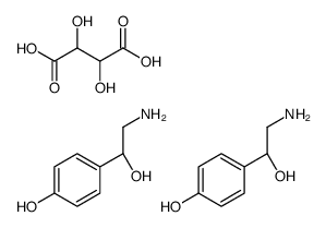 bis[()-p-β-dihydroxyphenethylammonium] [R-(R*,R*)]-tartrate Structure