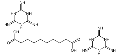 sebacic acid, compound with 1,3,5-triazine-2,4,6-triamine (1:2)结构式