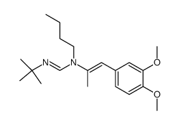 (1E)-N'-tert-butyl-N-butyl-N-(1-(3,4-dimethoxyphenyl)prop-1-en-2-yl)formimidamide Structure