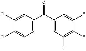 3,4-Dichloro-3',4',5'-trifluorobenzophenone Structure