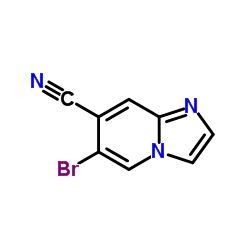 6-Bromoimidazo[1,2-a]pyridine-7-carbonitrile结构式