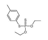 Phosphorodithioic acid O,O-diethyl S-(p-tolyl) ester结构式