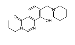 4(3H)-Quinazolinone,8-hydroxy-2-methyl-7-(piperidinomethyl)-3-propyl- (7CI) structure