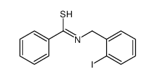 N-[(2-iodophenyl)methyl]benzenecarbothioamide Structure
