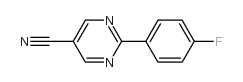 2-(4-fluorophenyl)pyrimidine-5-carbonitrile结构式