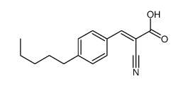 2-cyano-3-(4-pentylphenyl)prop-2-enoic acid Structure