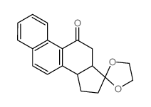 12,13,15,16-tetrahydrospiro[cyclopenta[a]phenanthrene-17,2'-[1,3]dioxolan]-11(14H)-one结构式