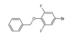 5-溴-1,3-二氟-2-苄氧基苯结构式