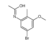 N-(5-Bromo-3-methoxy-2-methylphenyl)acetamide Structure