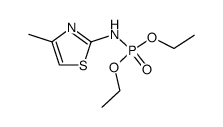 (4-methyl-thiazol-2-yl)-amidophosphoric acid diethyl ester Structure