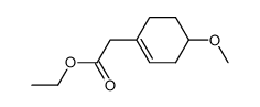 (4-methoxy-cyclohex-1-enyl)-acetic acid ethyl ester Structure