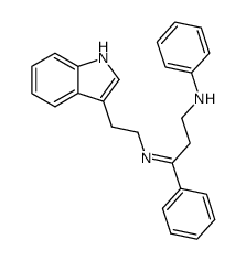 3-<(3'-anilino-1'-phenyl-1'-propylideneamino)ethyl>indole Structure