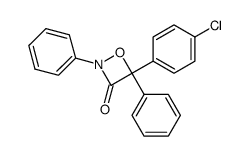 4-(4-chloro-phenyl)-2,4-diphenyl-[1,2]oxazetidin-3-one结构式