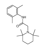 N-(2,6-dimethyl-phenyl)-2-(2,2,6,6-tetramethyl-piperidin-1-yl)-acetamide结构式