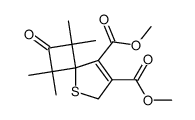 dimethyl 1,1,3,3-tetramethyl-2-oxo-5-thiaspiro[3.4]oct-7-ene-7,8-dicarboxylate结构式