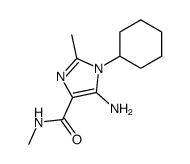 5-amino-1-cyclohexyl-2-methyl-1H-imidazole-4-carboxylic acid methylamide结构式