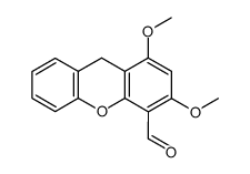 1,3-dimethoxy-4-formyl-9H-xanthene Structure
