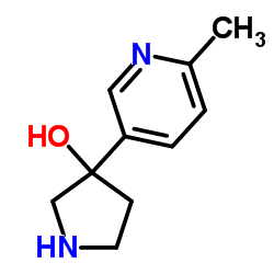3-(6-Methyl-3-pyridinyl)-3-pyrrolidinol Structure
