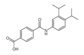 4-[[3,4-di(propan-2-yl)phenyl]carbamoyl]benzoic acid结构式