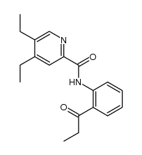 4,5-diethyl-pyridine-2-carboxylic acid-(2-propionyl-anilide)结构式