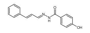 4-hydroxy-benzoic acid trans-cinnamylidenehydrazide结构式