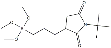 1-(tert-butyl)-3-(3-(trimethoxysilyl)propyl)pyrrolidine-2,5-dione结构式