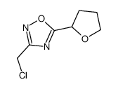 3-(chloromethyl)-5-(tetrahydrofuran-2-yl)-1,2,4-oxadiazole(SALTDATA: FREE) structure